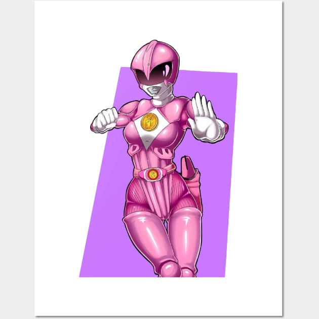 pink ranger Wall Art by fancy ghost